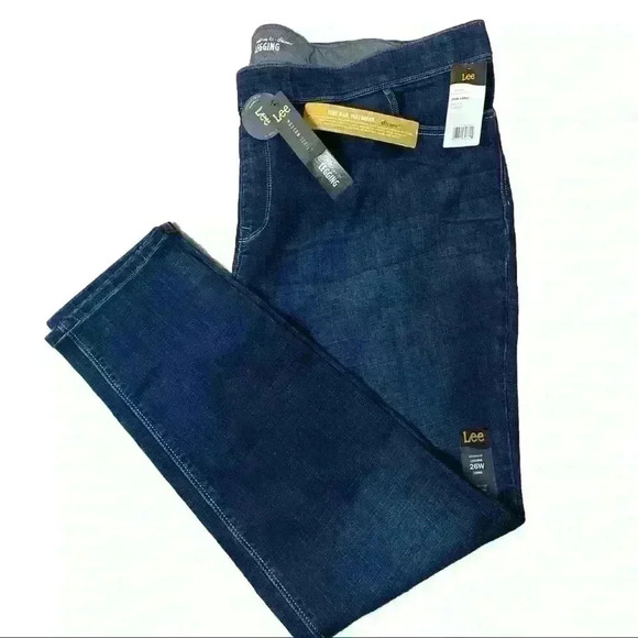 Lee Denim - Lee NWT Modern Dream Midrise Legging /Jeggings Women Sz 26W Long Dark Wash